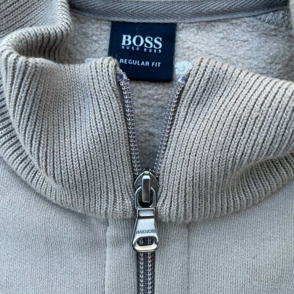 Hugo Boss Men Sweater Long Sleeve Jacket Zip Up Size XL Regular Fit Authentic - Picture 2 of 12
